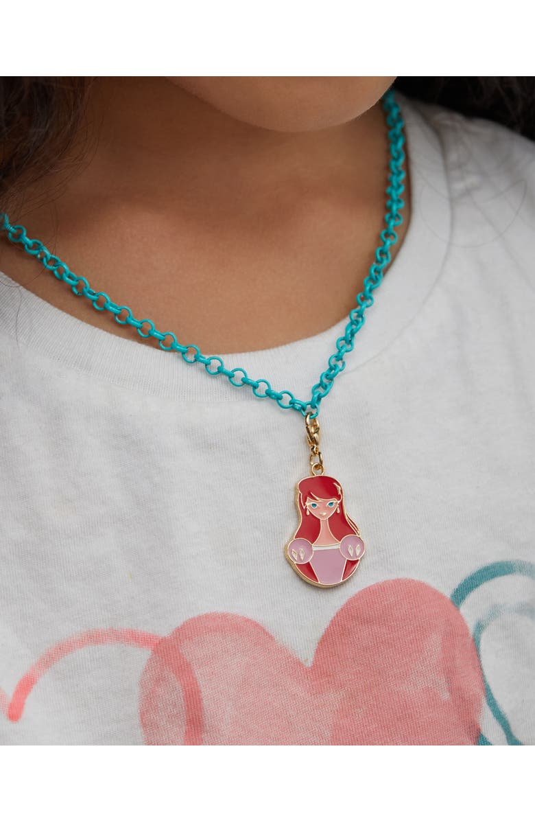 Disney Princess and The Little Mermaid Necklace, Bracelet, and Charms Set, Alternate, color, Multi