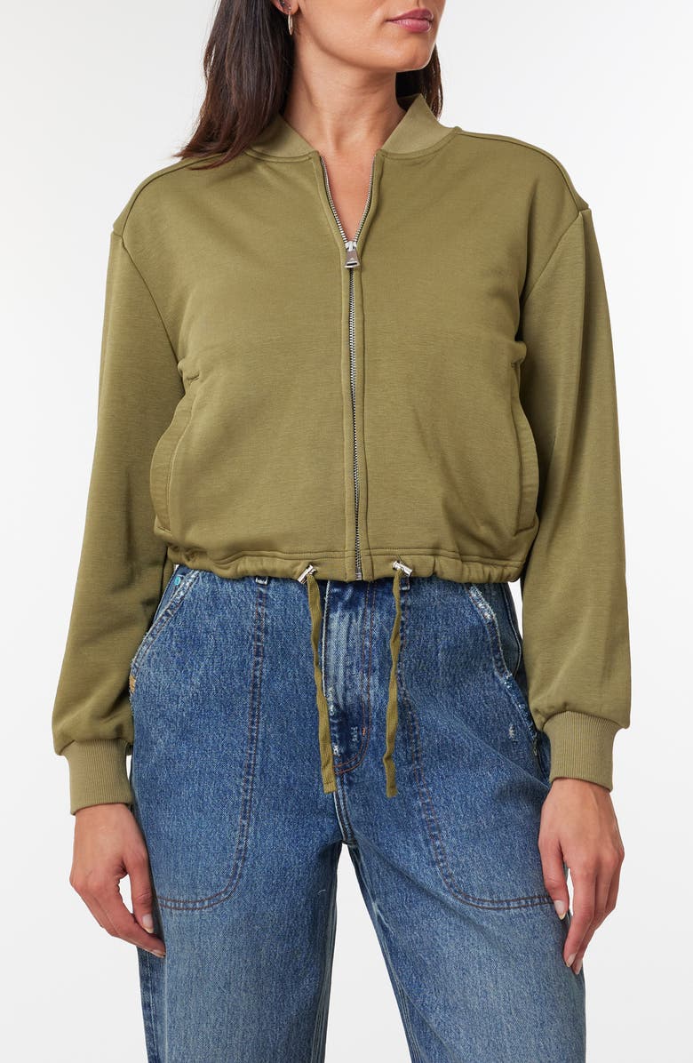 Scotch & Soda Jersey Bomber Jacket, Alternate, color, 