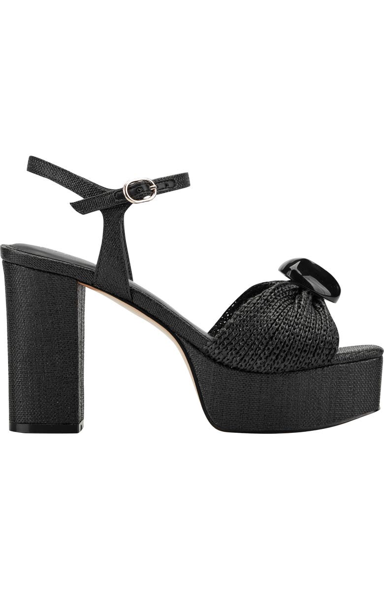 Marc Fisher LTD Candey Platform Sandal, Alternate, color, Black