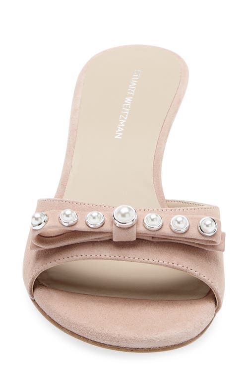 Stuart Weitzman Luella 50 Slide Sandal In Pink