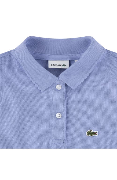 Lacoste Kids' Organic Cotton Piqué Polo In Blue