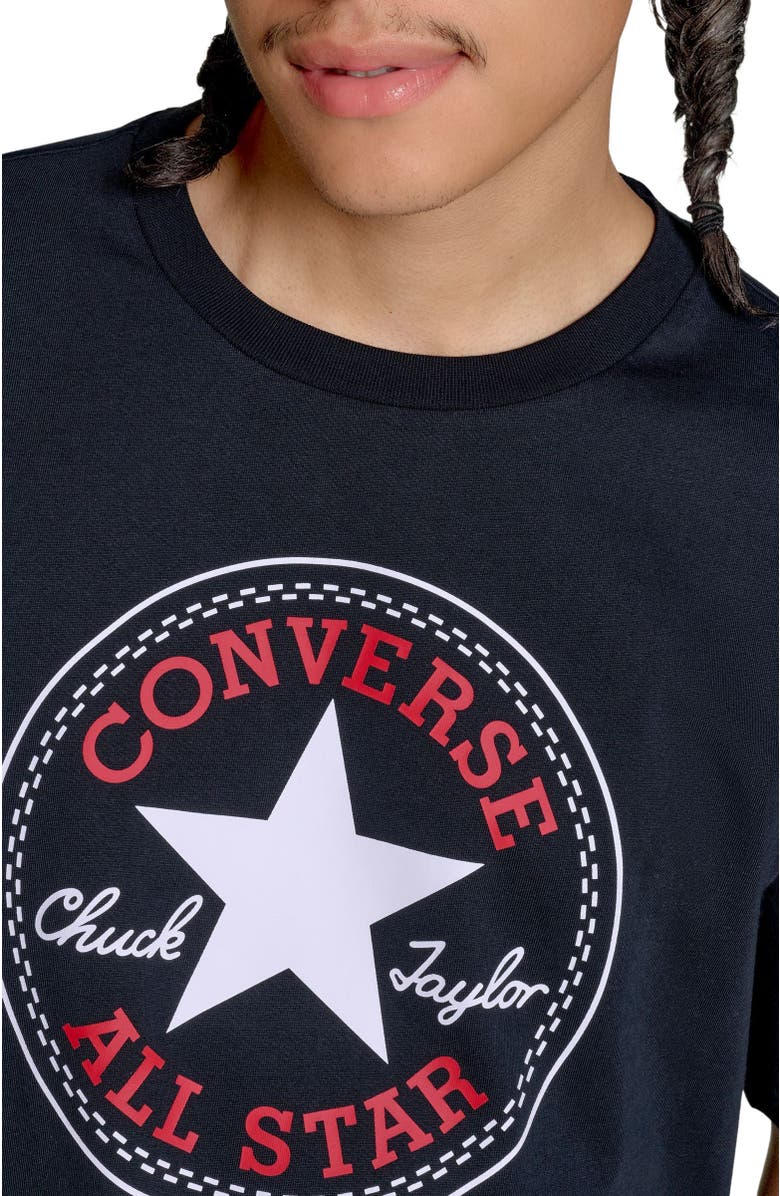 Converse Chuck Taylor All Star Logo T-Shirt, Alternate, color, Converse Black