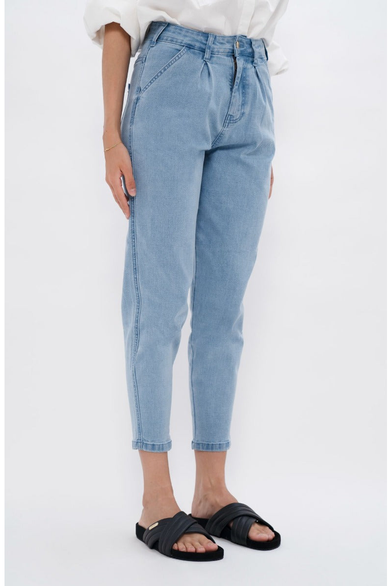 California Barrel Jeans, Alternate, color, Sky