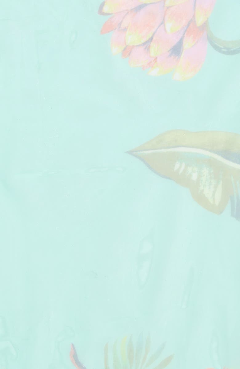 Vince Camuto Tropical Print Chiffon Scarf, Alternate, color, Mint Multi