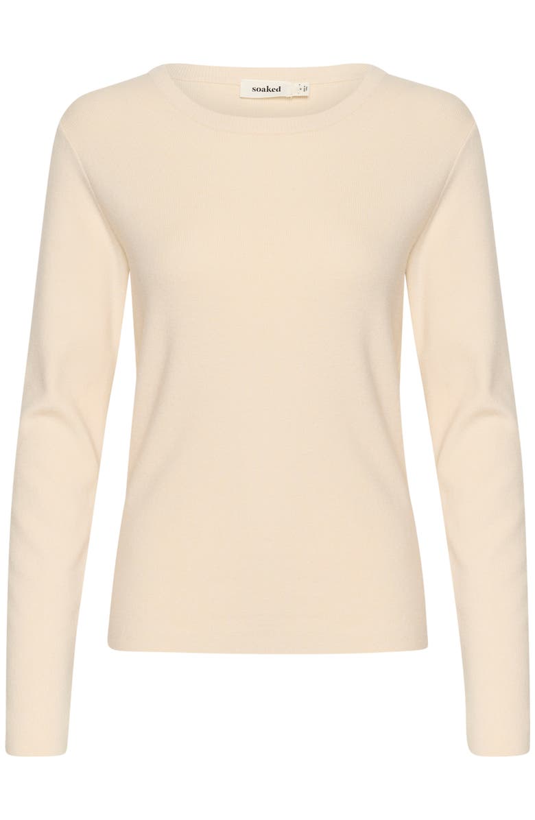 Soaked in Luxury SLSina Round Neck Slim Fit Pullover, Alternate, color, Whitecap Gray