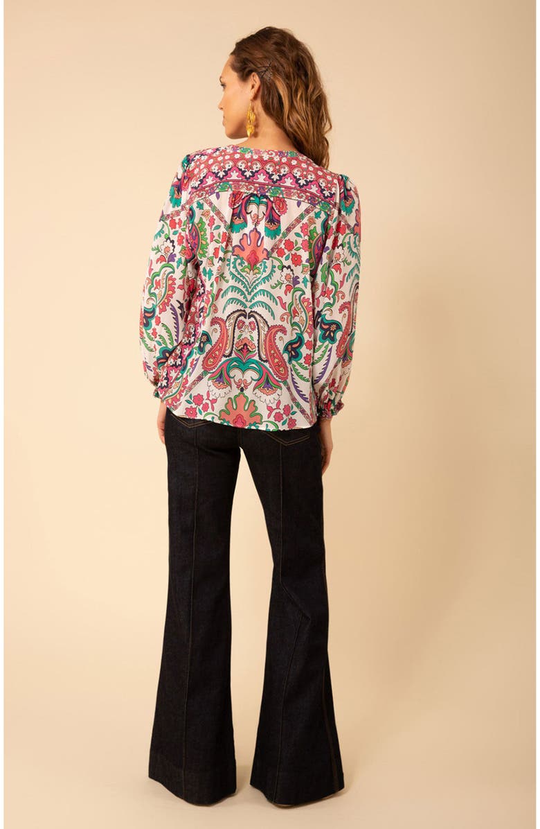 Hale Bob Leila Silk Top, Alternate, color,