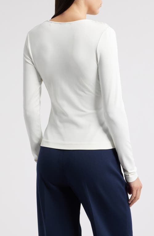 Hugo Boss Boss Eulori Twist Front Long Sleeve Top