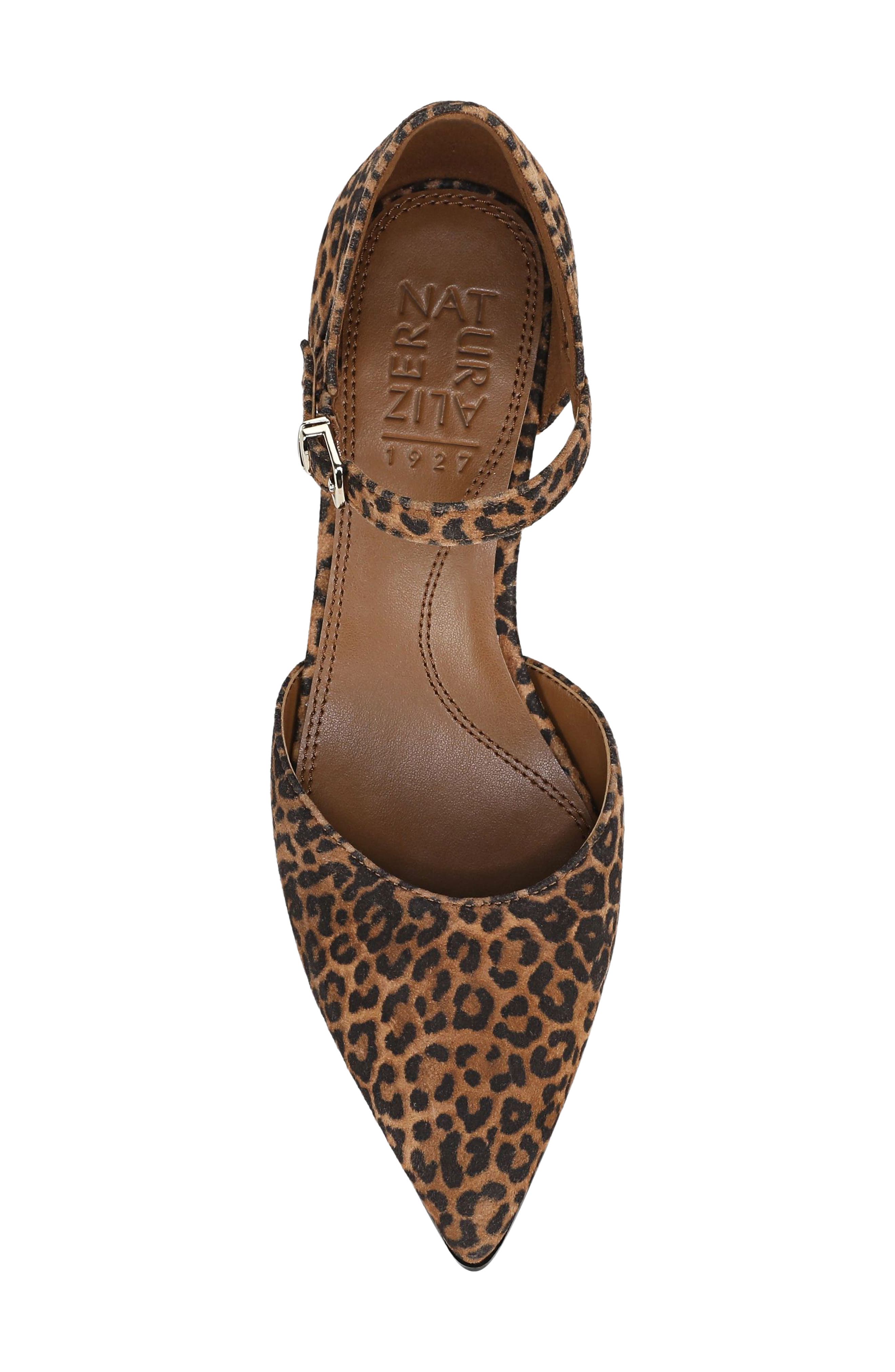 Maddox Ankle Strap Pointed Toe Pump, Alternate, color, DARK CHESTNUT SUEDE