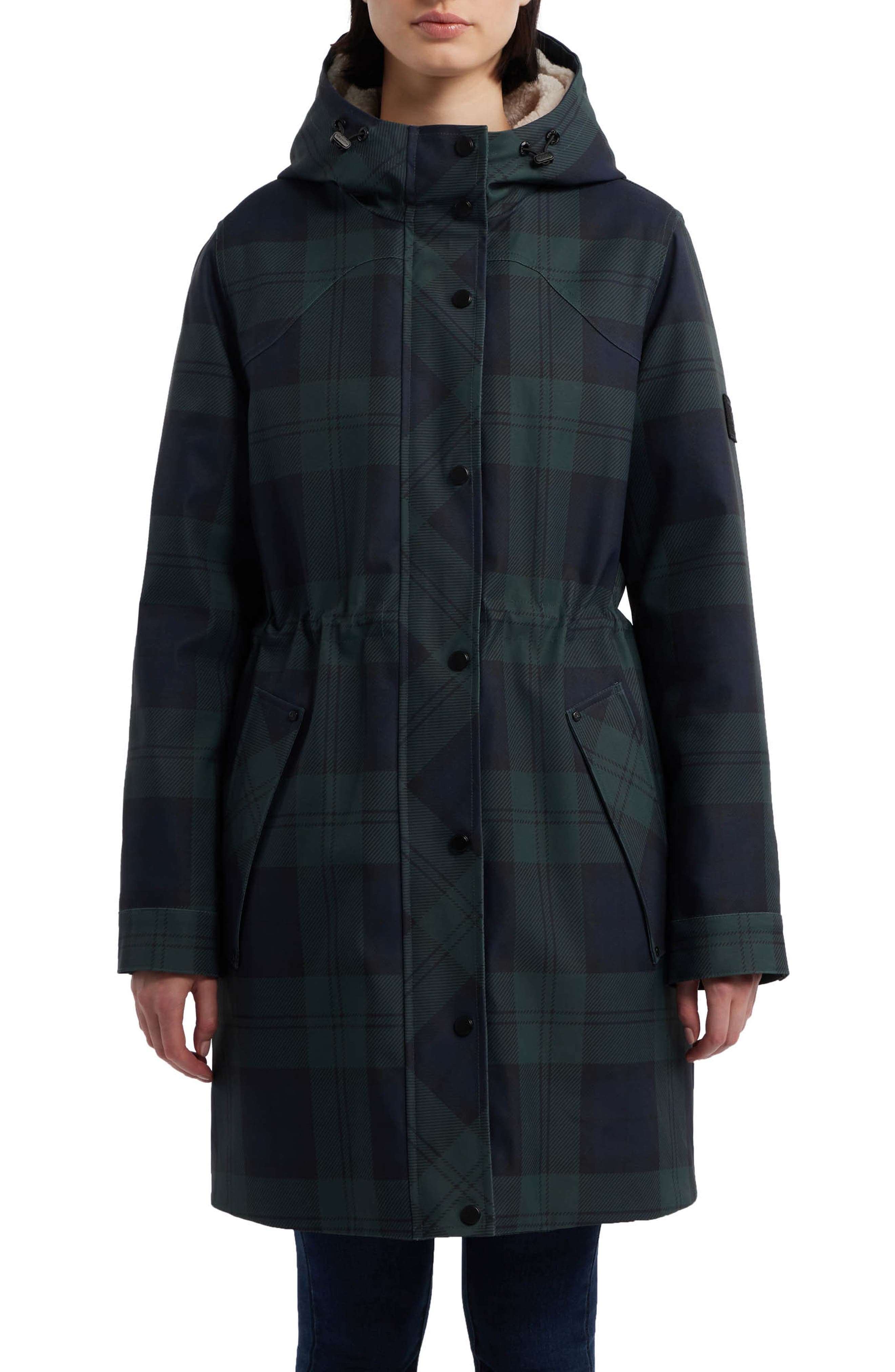 Hunter Fountain 3-in-1 Water Repellent Faux Shearling Lined Parka