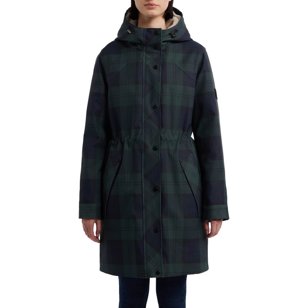 Hunter Fountain 3-in-1 Water Repellent Faux Shearling Lined Parka In Brown