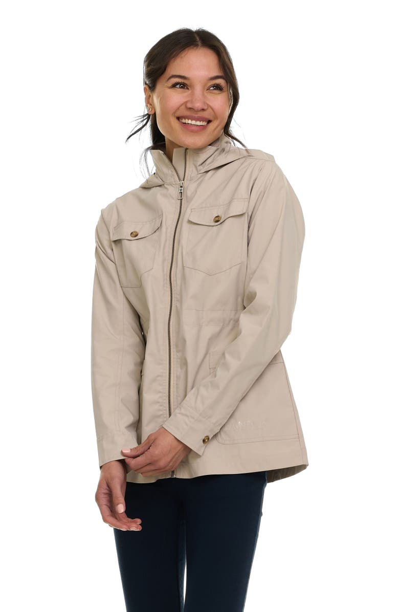 CANADA WEATHER GEAR Women's Safari Rain Jacket, Alternate, color, Pumice Stone