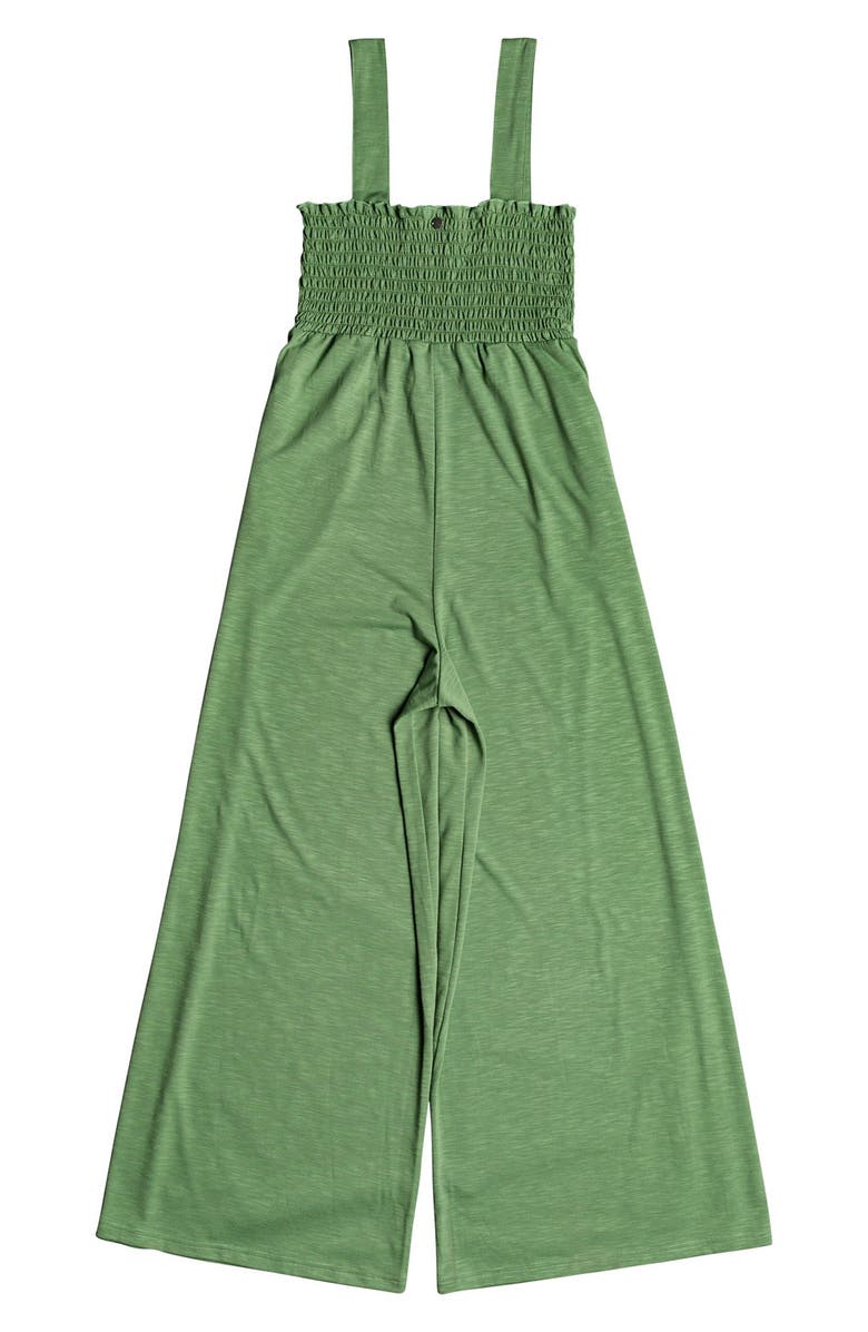 Roxy Just Passing By Wide Leg Slub Jersey Jumpsuit, Alternate, color,