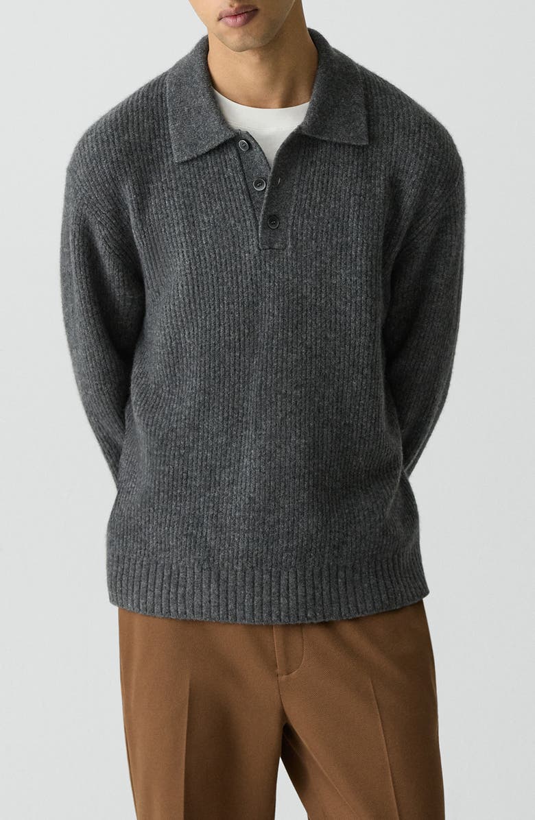 Theory Astor Merino Wool Blend Sweater, Main, color, Charcoal