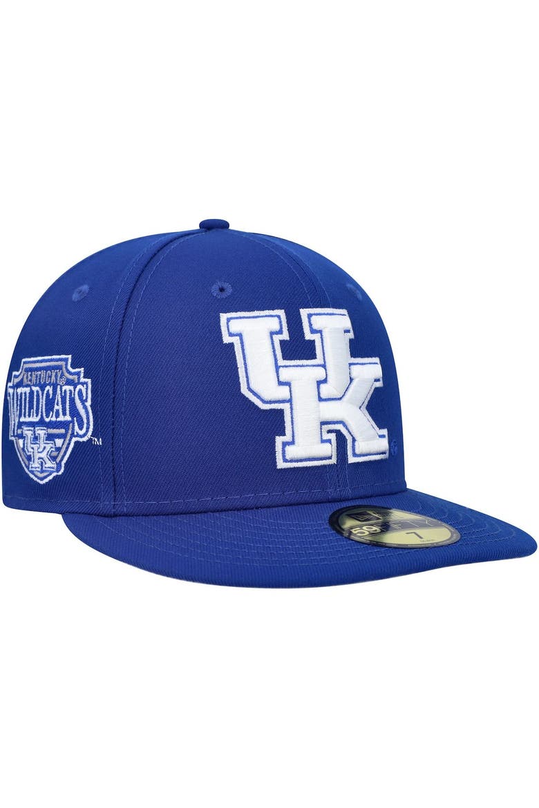 Men's New Era Royal Kentucky Wildcats Patch 59FIFTY Fitted Hat, Main, color, Royal