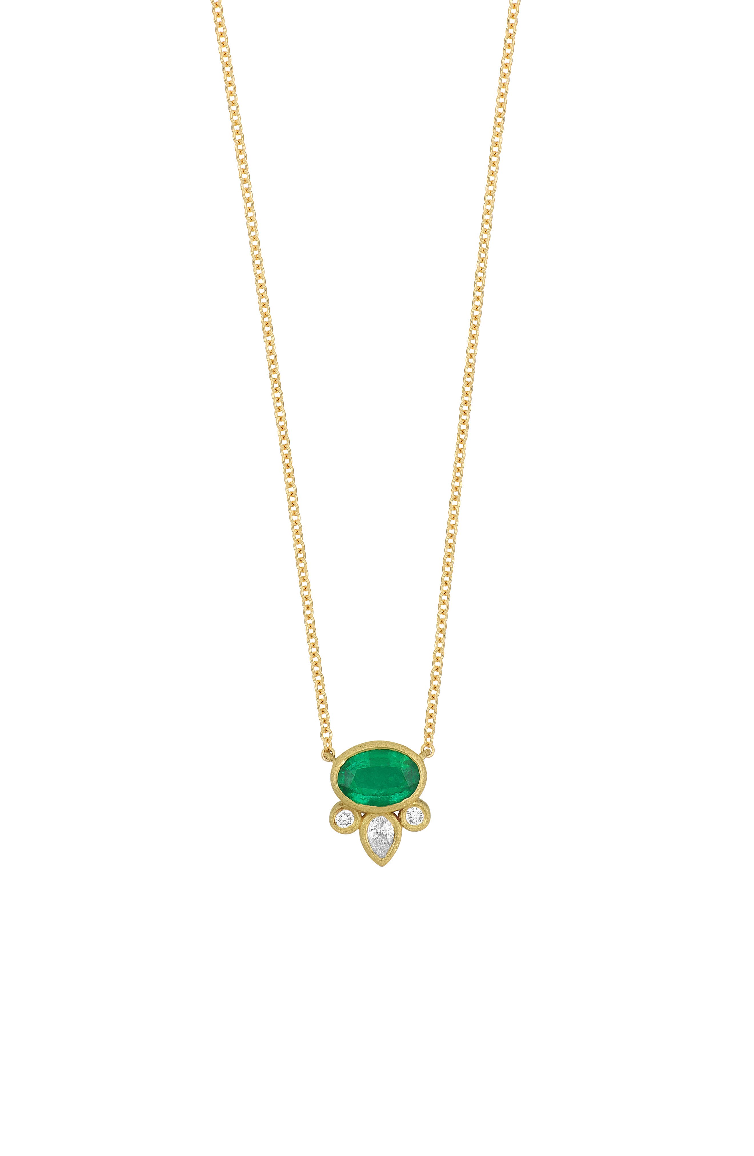 Bony Levy El Mar Emerald & Diamond Pendant Necklace