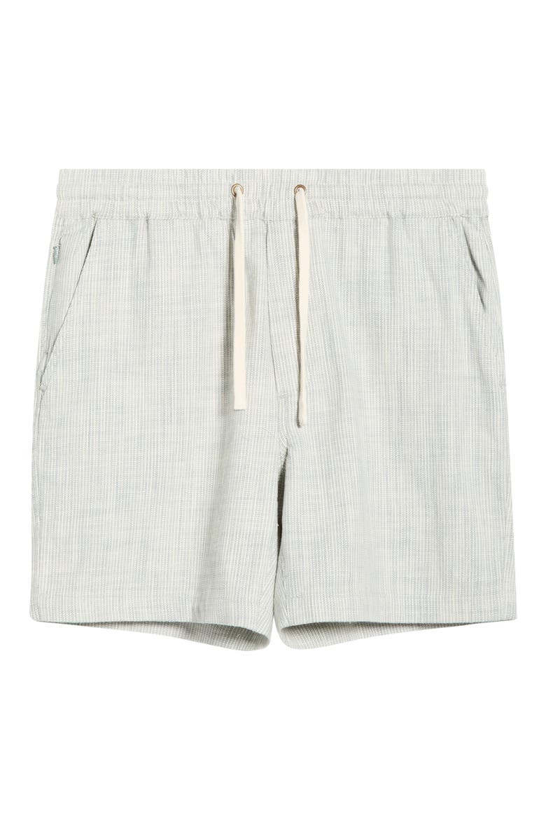 Saturday 6-Inch Drawstring Beach Shorts, Alternate, color, GREEN STRIPE