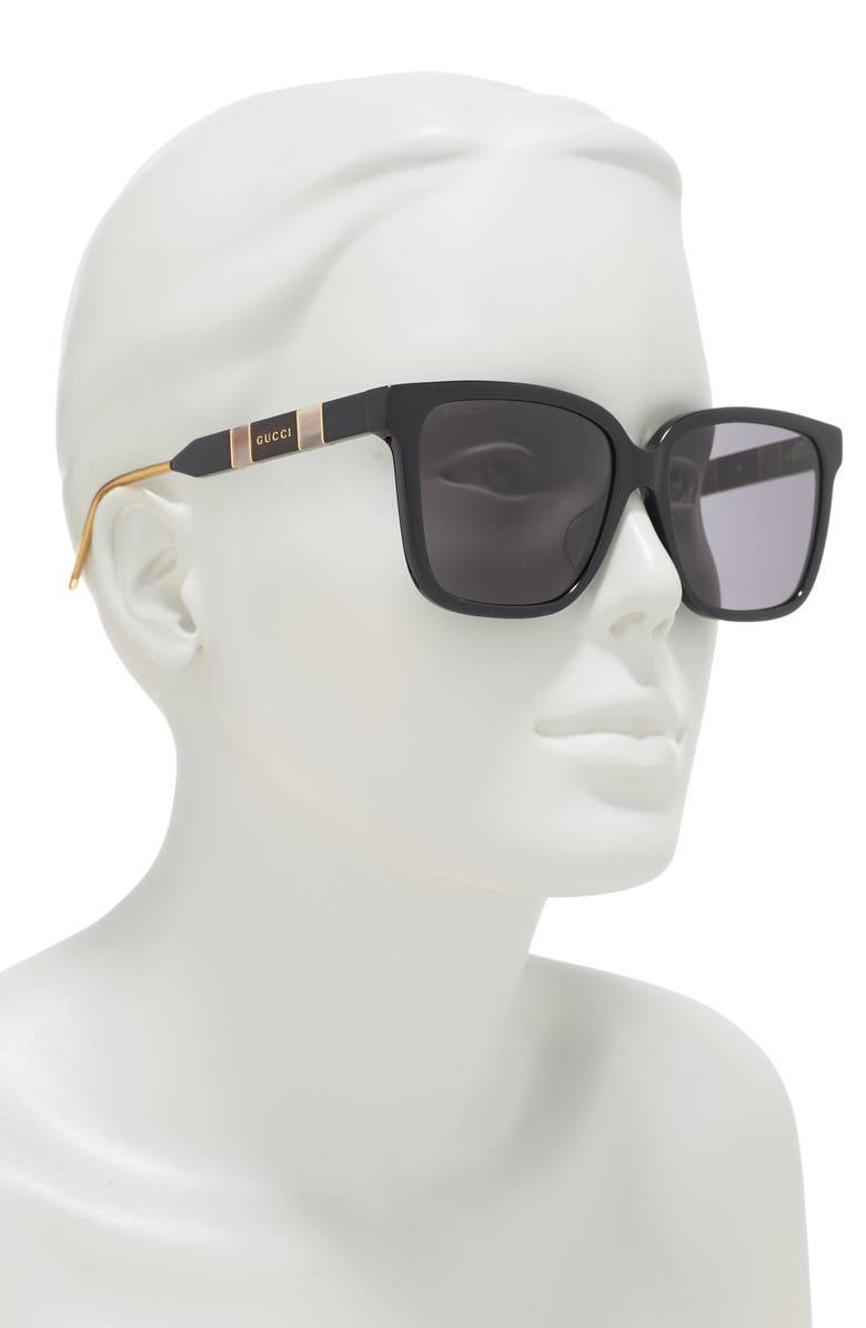 Gucci 56mm Square Sunglasses, Alternate, color,