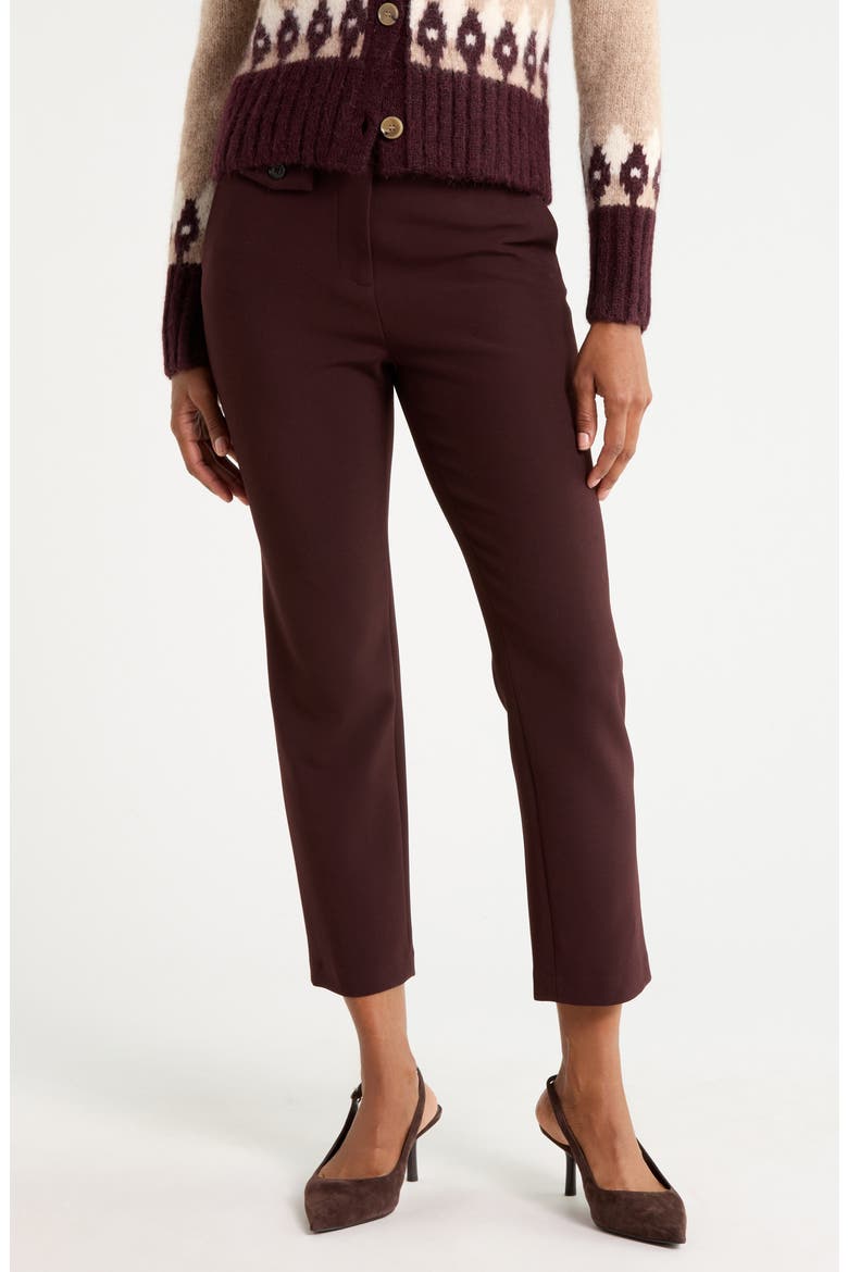 Renzo Crop Pants, Main, color, DARK CURRANT