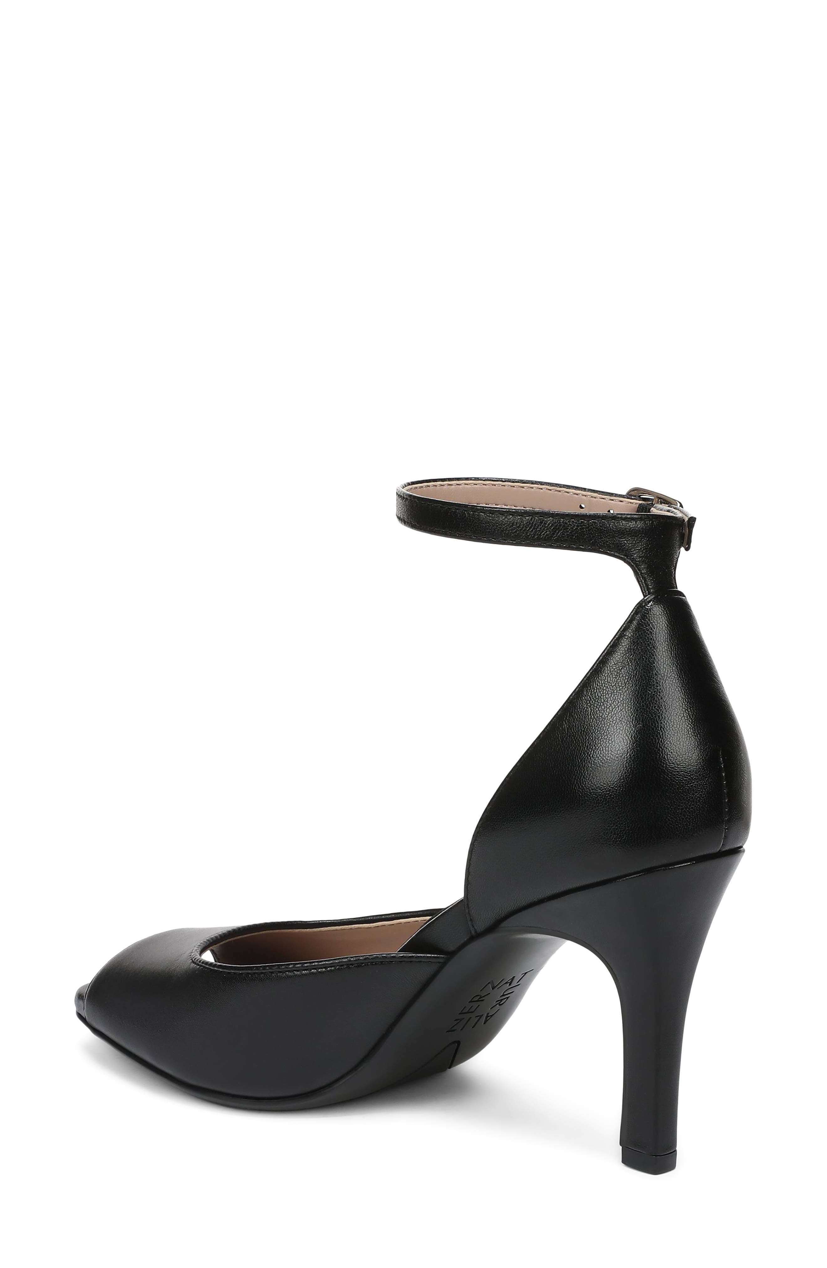 Naturalizer Asha Ankle Strap Peep Toe Pump, Alternate, color, 