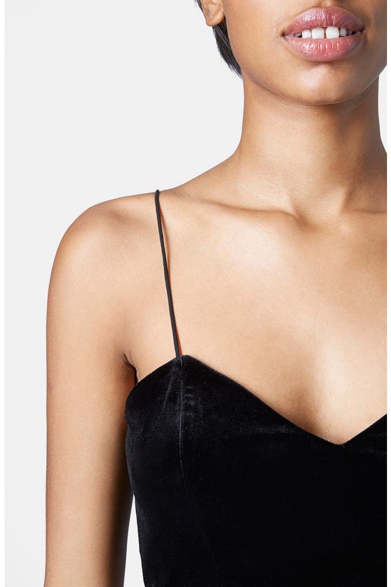 Velvet Bralette, Alternate, color, BLACK