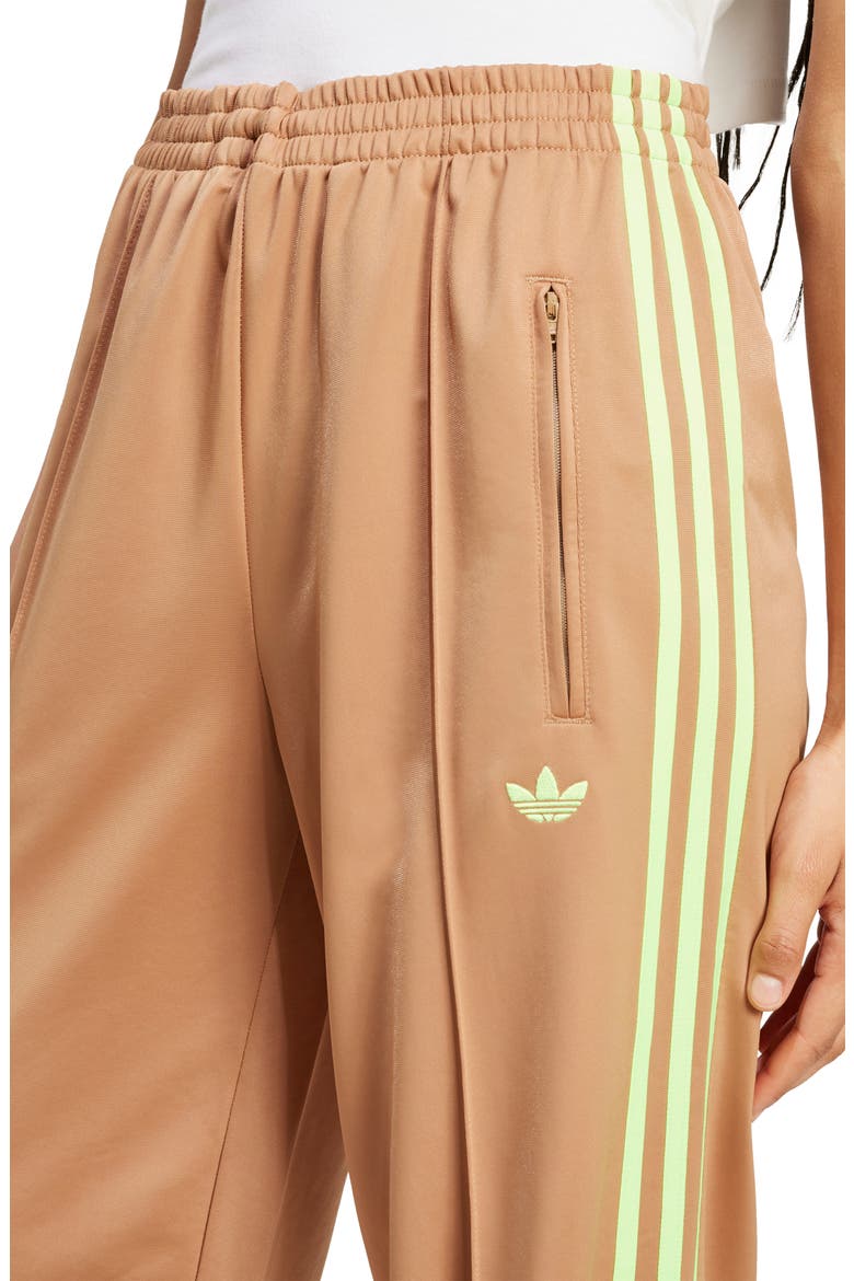 Adicolor Classic Firebird Loose Fit Recycled Polyester Track Pants, Alternate, color, CARDBOARD/ SIGNAL GREEN