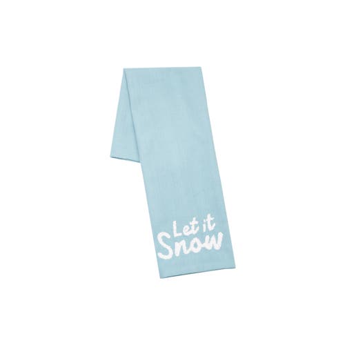 Carol & Frank A Christmas Holiday Tufted Solid Towel Collection In Blue