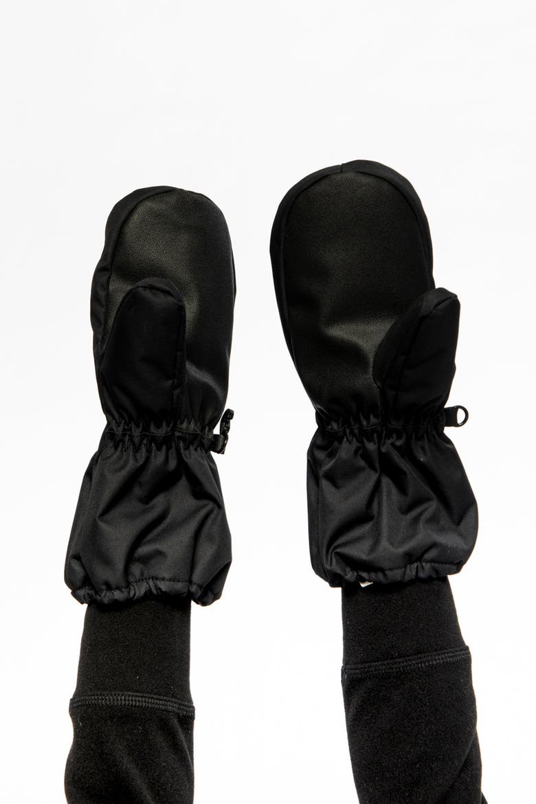 Play Grip Rubberized Waterproof Winter Mittens, Alternate, color, Noir