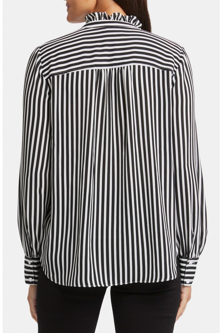 Ruffle Neck Blouse, Alternate, color, CITISCAPE
