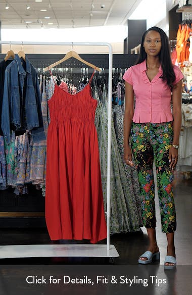 Madewell Textured V-Neck Midi Dress Nordstrom