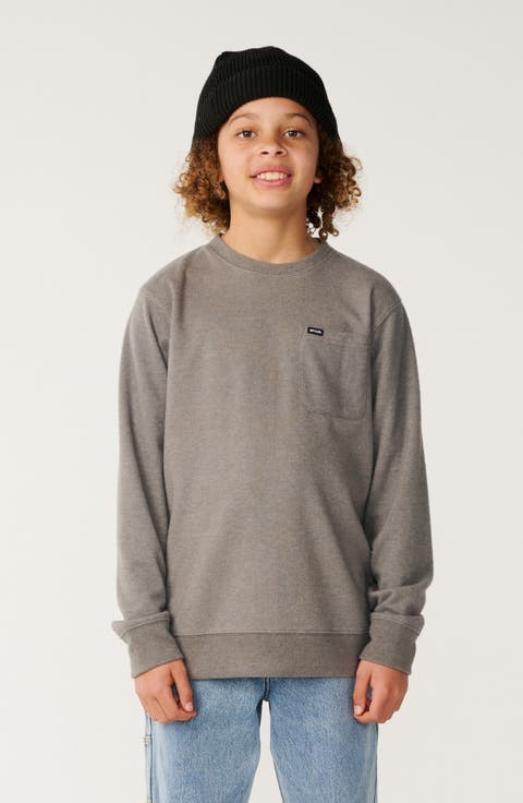 Kids' Grid Pocket Sweatshirt