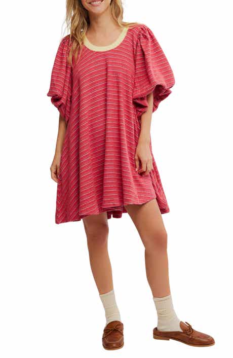 Free People Hudson Puff Sleeve Knit Dress