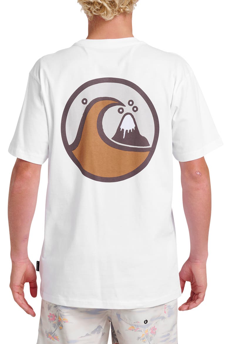 Jungle Wave Graphic T-Shirt, Alternate, color, WHITE