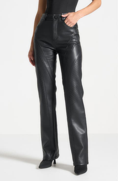 Leather Biker Trousers
