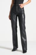 Manière De Voir Leather Biker Trousers