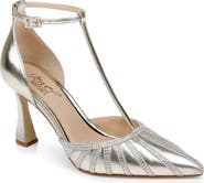 Jewel Badgley Mischka Faithlyn T-Strap Pointed Toe Pump