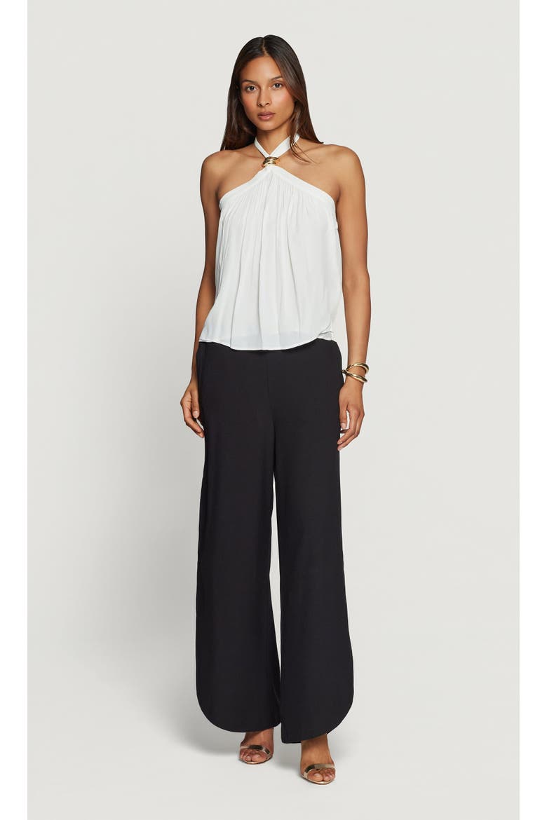 Chelsea Halter Blouse, Alternate, color, White