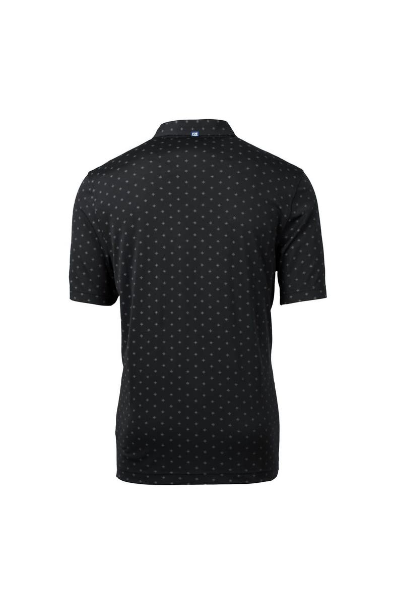 Cutter & Buck Men's Cutter & Buck Black New York Jets Throwback Logo Virtue Eco Pique Tile Recycled Big & Tall Polo, Alternate, color, 