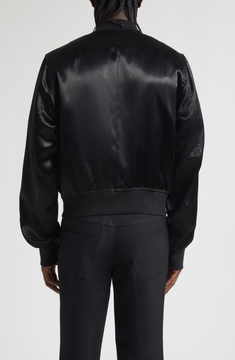 JKEEFER Hampton Satin Varsity Jacket, Alternate, color, 