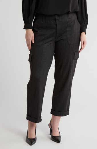 Democracy Stripe High Waist Crop Cargo Pants