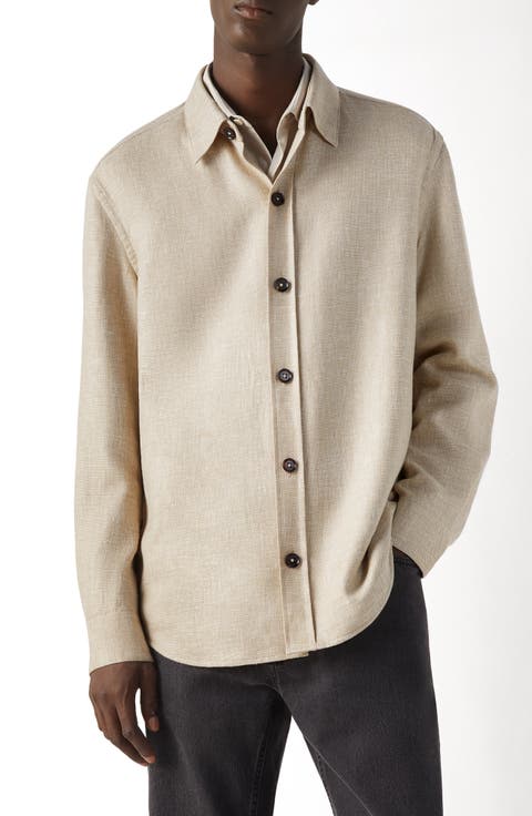 Cashmere, Linen & Silk Overshirt
