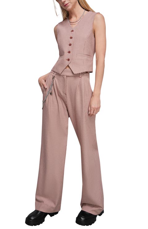 The Empower Houndstooth Wide Leg Trouser