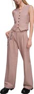 WILDFANG The Empower Houndstooth Wide Leg Trouser