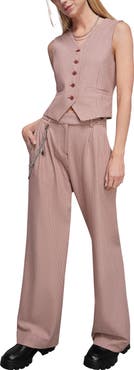 WILDFANG The Empower Houndstooth Wide Leg Trouser