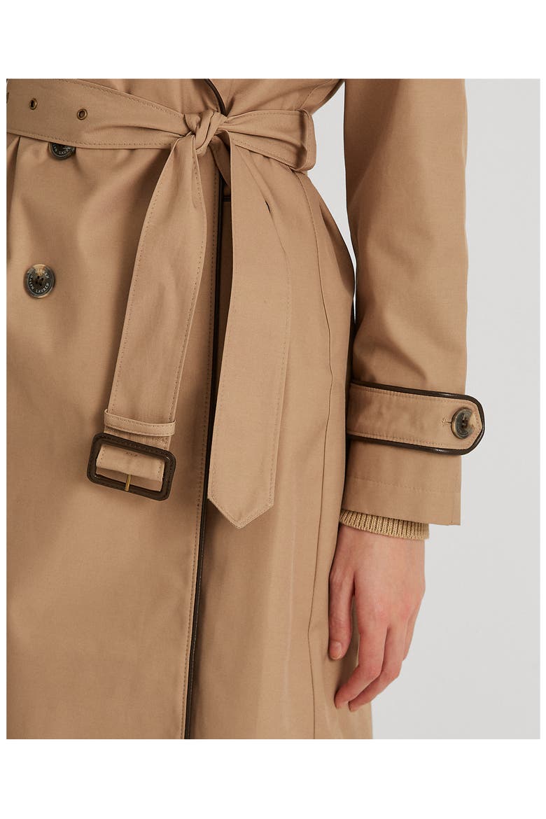 Belted Double Breasted Trench Coat, Alternate, color, SAND