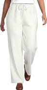 Lands' End Serious Sweats High Rise Relaxed Straight Leg Pants