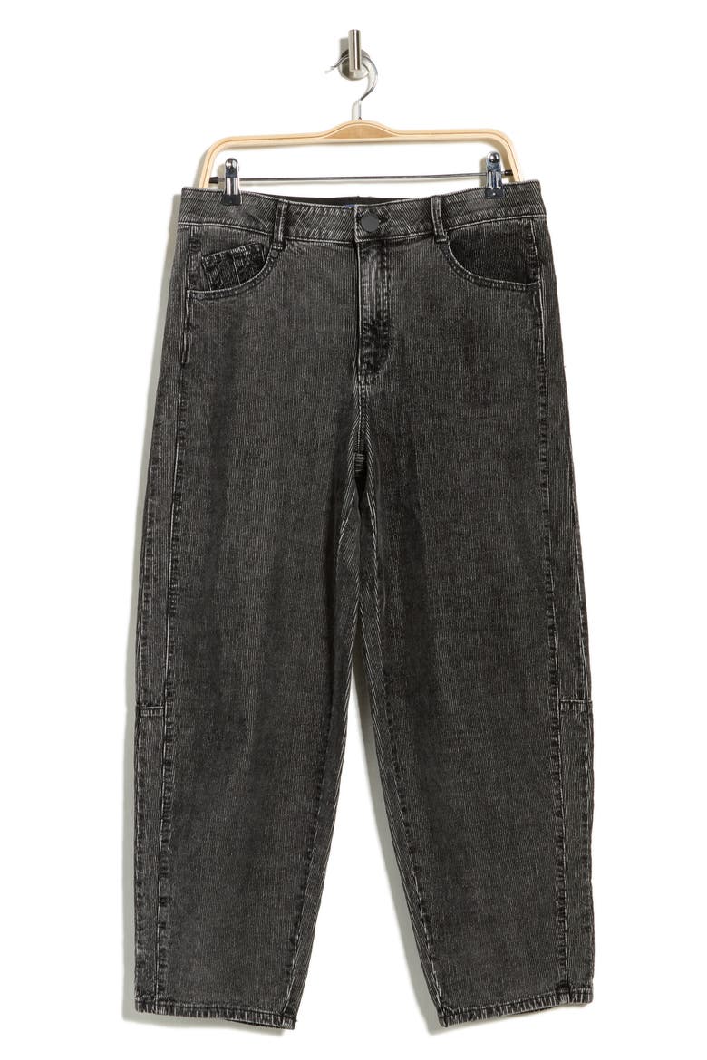 'Ab'solution Sky Rise Ankle Barrel Leg Jeans, Alternate, color, WASHED GREY