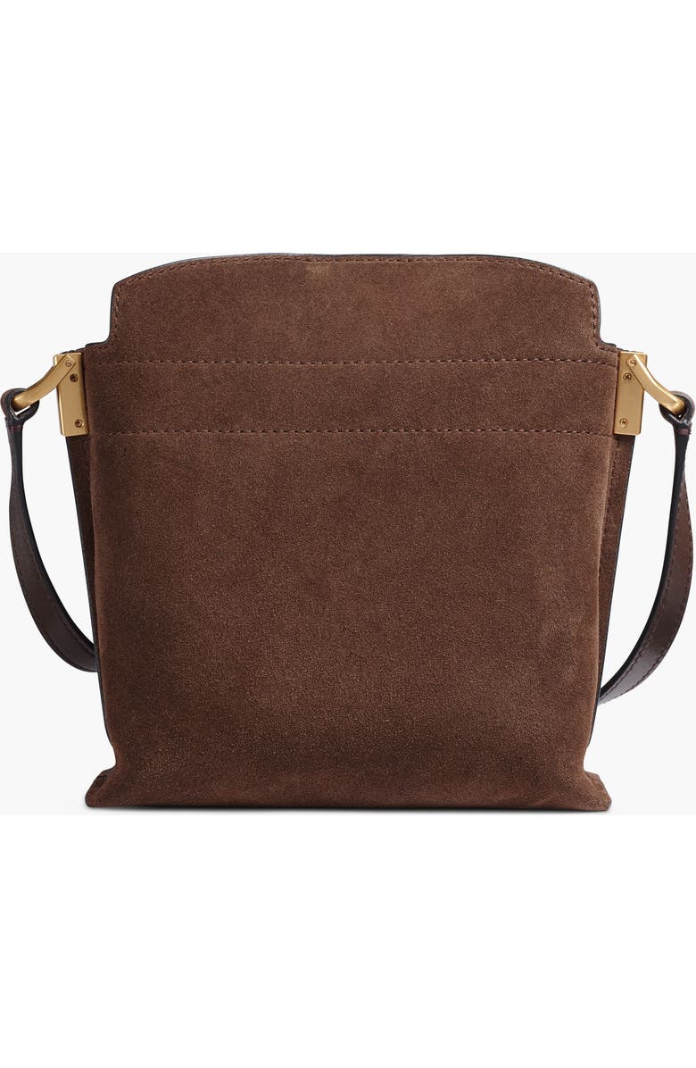 Donna Karan New York Bridgehampton Python Suede Small Crossbody, Alternate, color, Brown Multi