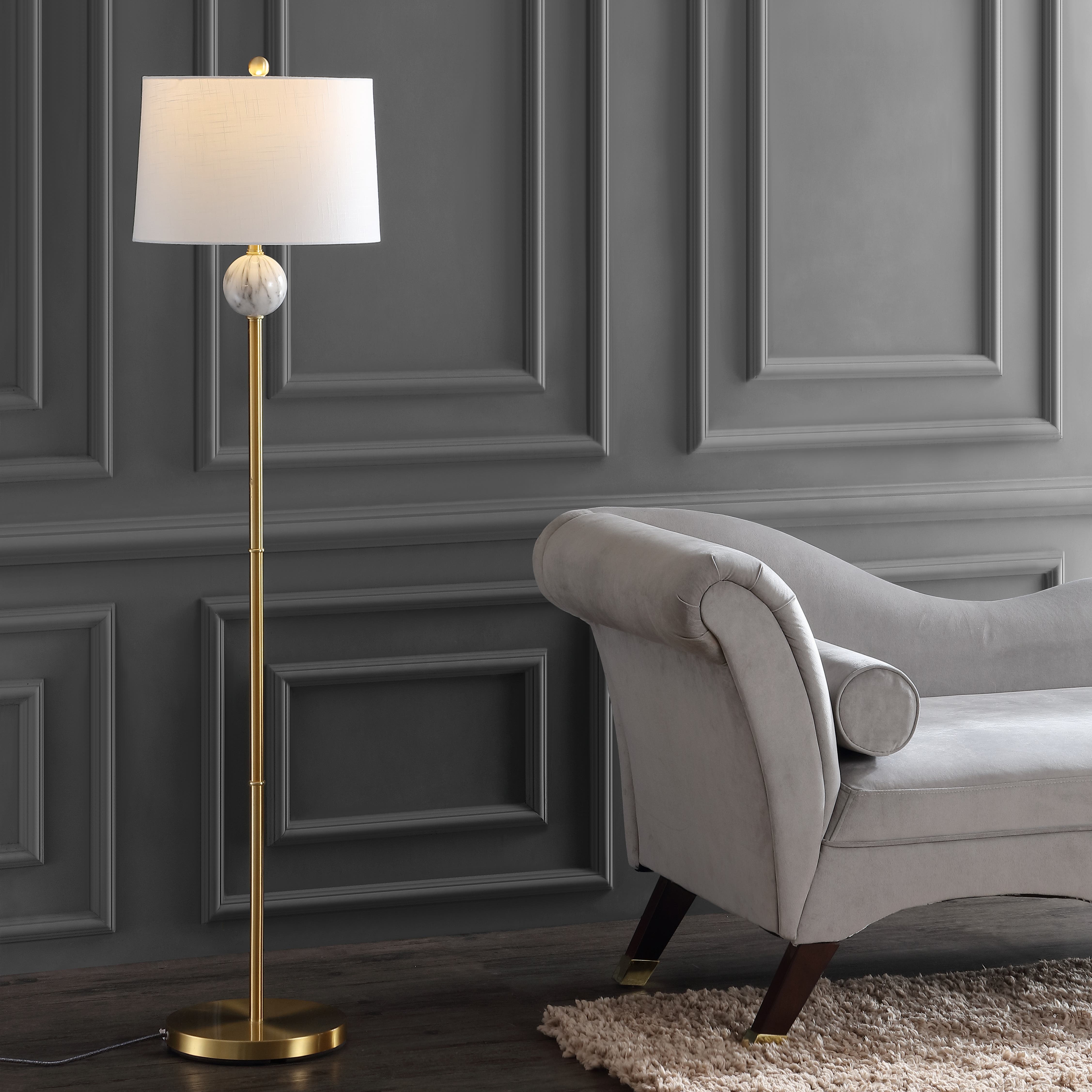 selected Brass Gold/White