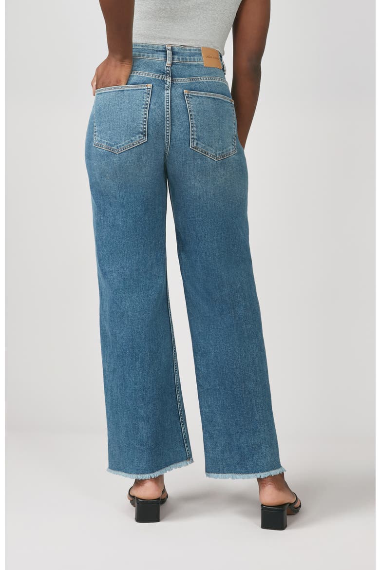 Milan Ultra High Rise Wide Leg Jeans, Alternate, color, Dim Sky