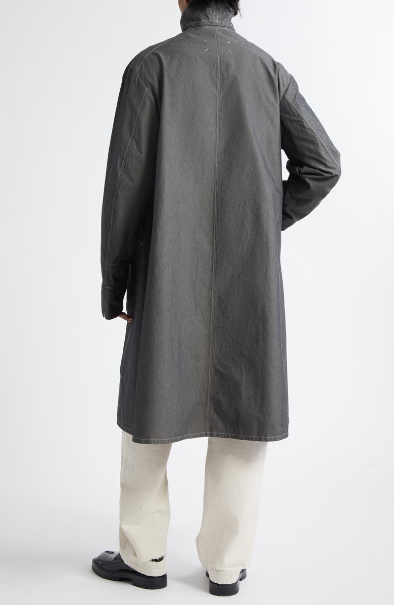 Maison Margiela Longline Cotton Coat, Alternate, color, 
